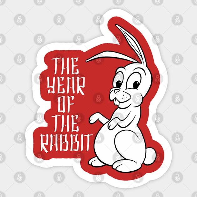 The Year of the Rabbit Sticker by Generic Mascots